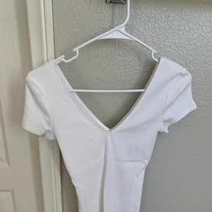 Express v-neck crop top